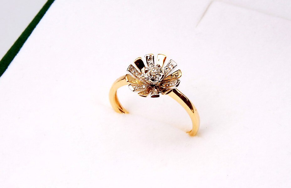 Emaga Złoty pierścionek PXD1876 - Diament